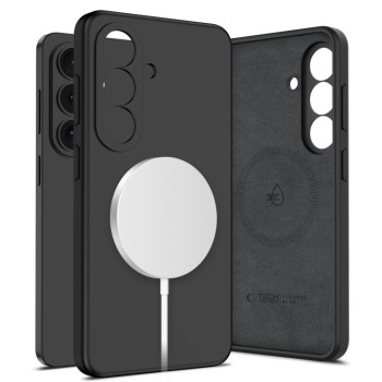 TECH-PROTECT Силиконов MagSafe кейс за Samsung Galaxy S26+ Plus черен