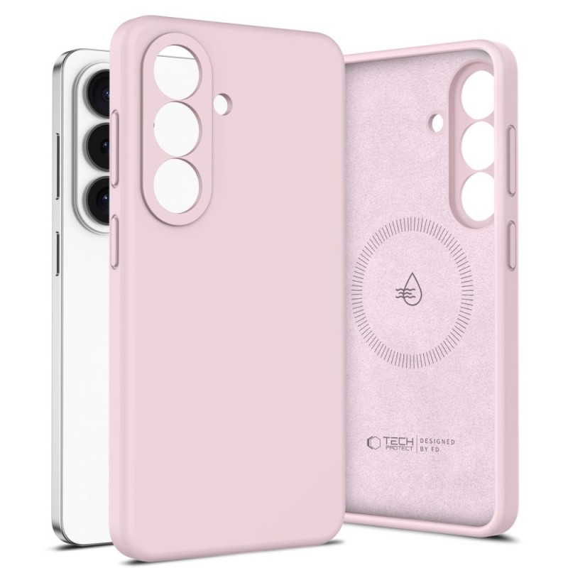 TECH-PROTECT Silicone MagSafe за Samsung Galaxy S26 Pink Pearl - 5906302390274