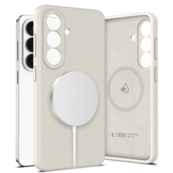 TECH-PROTECT силиконов калъф MagSafe за Samsung Galaxy S26+ Plus Cosmic Latte