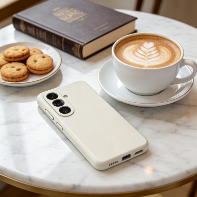 TECH-PROTECT силиконов калъф MagSafe за Samsung Galaxy S26+ Plus Cosmic Latte - 5906302390311