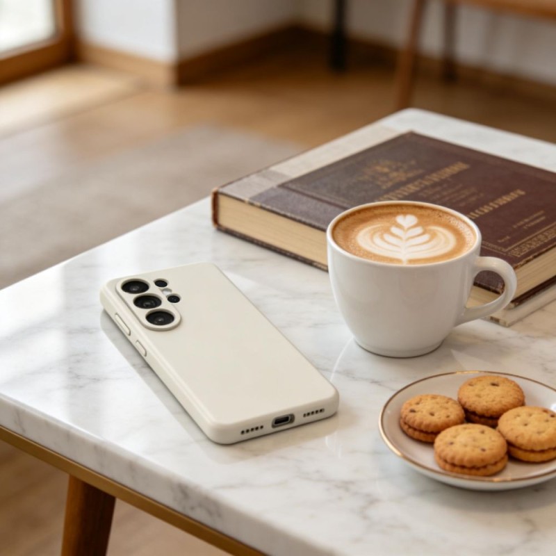 Tech-Protect Silicone MagSafe за Samsung Galaxy S26 Ultra Cosmic Latte - 5906302390328