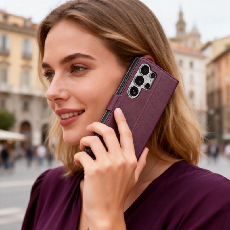 TECH-PROTECT Wallet за Samsung Galaxy S26 Ultra (Mulberry) - 5906302390373