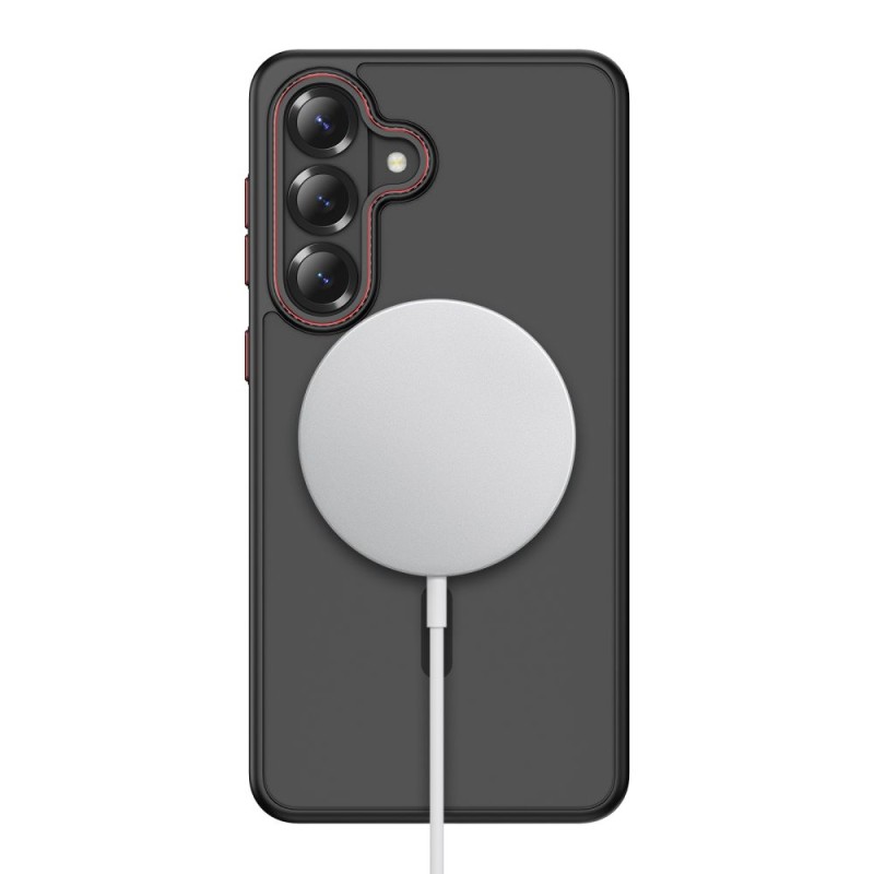 TECH-PROTECT MagCam MagSafe кейс за Samsung Galaxy S26+ Plus матово черно/червено (MATTE BLACK/RED) - 5906302390397