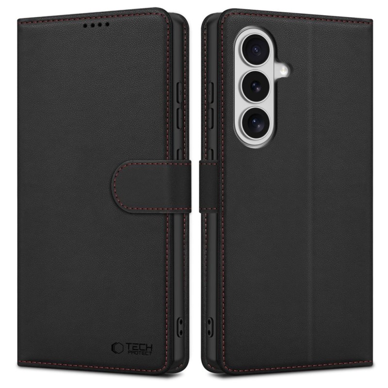 TECH-PROTECT WALLET за Samsung Galaxy S26 Black/Red - TECH-PROTECT WALLET за Samsung Galaxy S26 Black/Red - 5906302390403