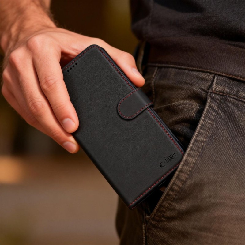 TECH-PROTECT WALLET за Samsung Galaxy S26 Black/Red - TECH-PROTECT WALLET за Samsung Galaxy S26 Black/Red - 5906302390403