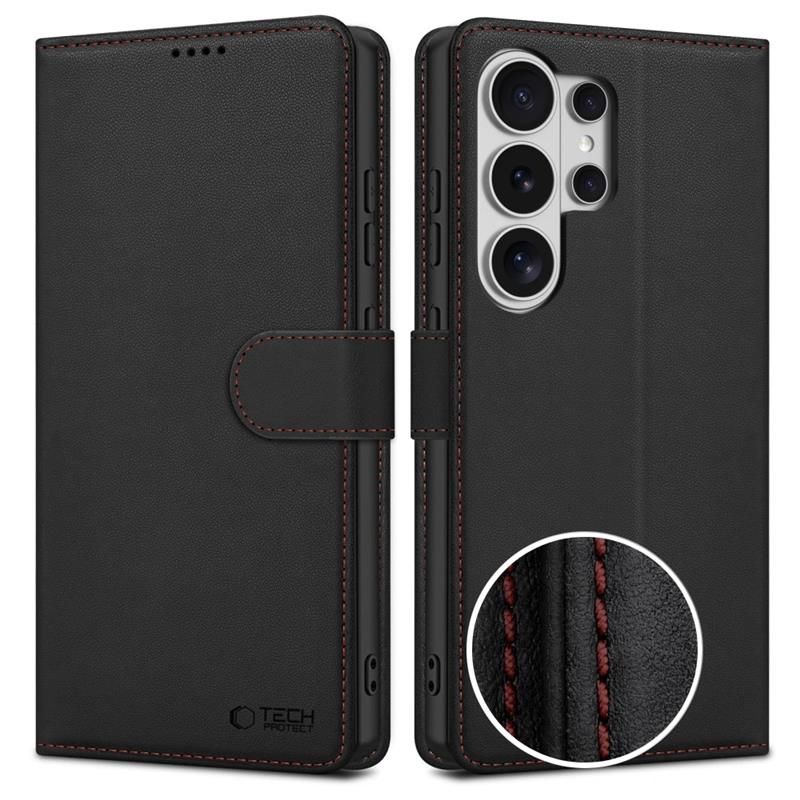 TECH-PROTECT WALLET за Samsung Galaxy S26 Ultra (Black/Red) - 5906302390410