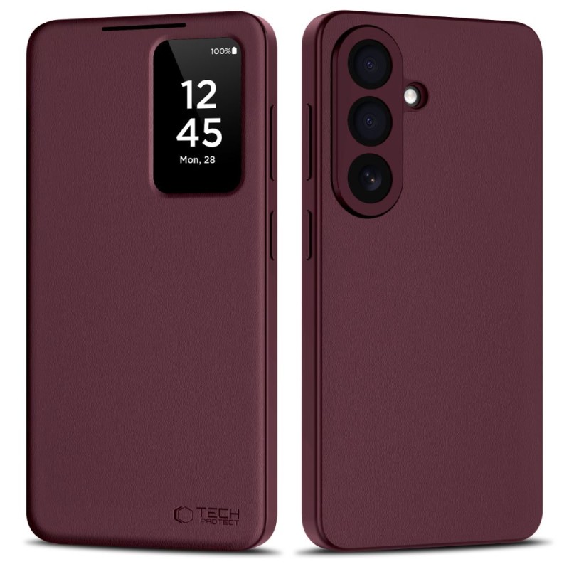 Tech-Protect Smart Wallet за Samsung Galaxy S26 Mulberry (бордо) - Tech-Protect Smart Wallet за Samsung Galaxy S26 Mulberry (бордо) - 5906302390489