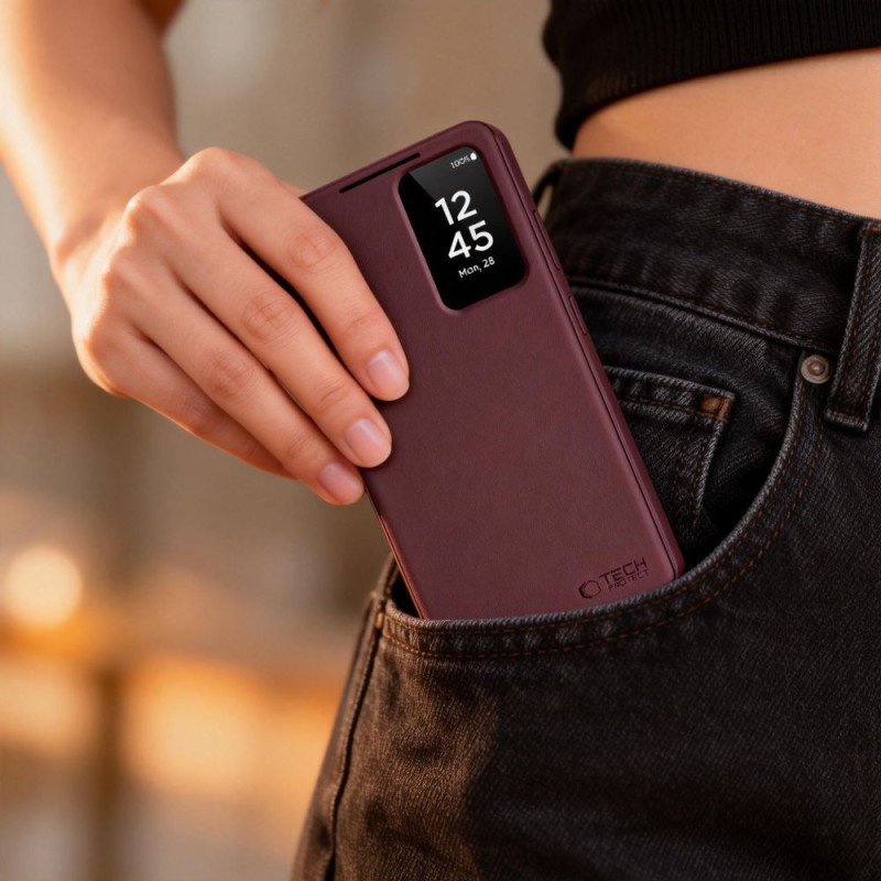Tech-Protect Smart Wallet за Samsung Galaxy S26 Mulberry (бордо) - Tech-Protect Smart Wallet за Samsung Galaxy S26 Mulberry (бордо) - 5906302390489