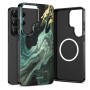 TECH-PROTECT LAMANO MagSafe кейс за Samsung Galaxy S26 Ultra „Verde Aura / Marmur“