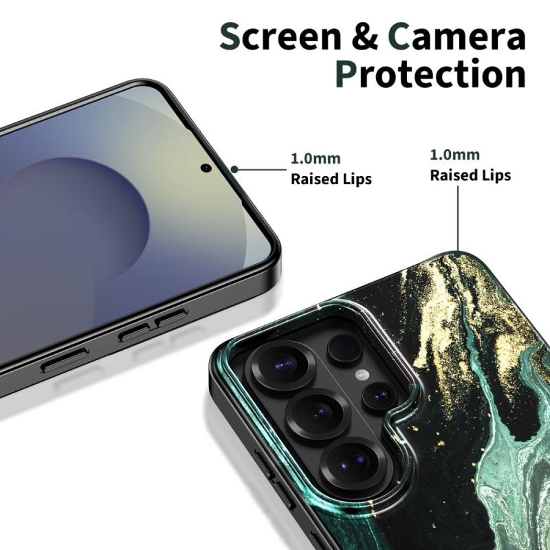 TECH-PROTECT LAMANO MagSafe кейс за Samsung Galaxy S26 Ultra „Verde Aura / Marmur“ - 5906302390649