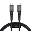 Tech-Protect UB11T Ultraboost USB-C кабел, PD 100W / QC3.0, 100 см, черен - 5906302390717