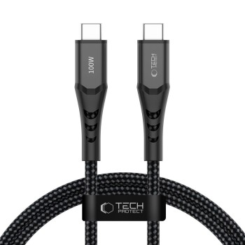 Tech-Protect UB11T Ultraboost USB-C кабел, PD 100W / QC3.0, 100 см, черен