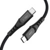 TECH-PROTECT UB11T ULTRABOOST USB-C кабел PD 100W / QC3.0, 200 см, черен - 5906302390724