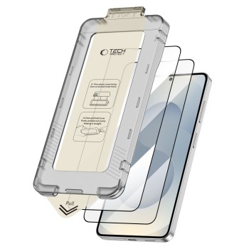 Стъклен протектор Tech-Protect Quick Set+ 2 броя за Samsung Galaxy S26+ Plus (черен) Стъклен протектор Tech-Protect Quick Set+ 2 броя за Samsung Galaxy S26+ Plus (черен)