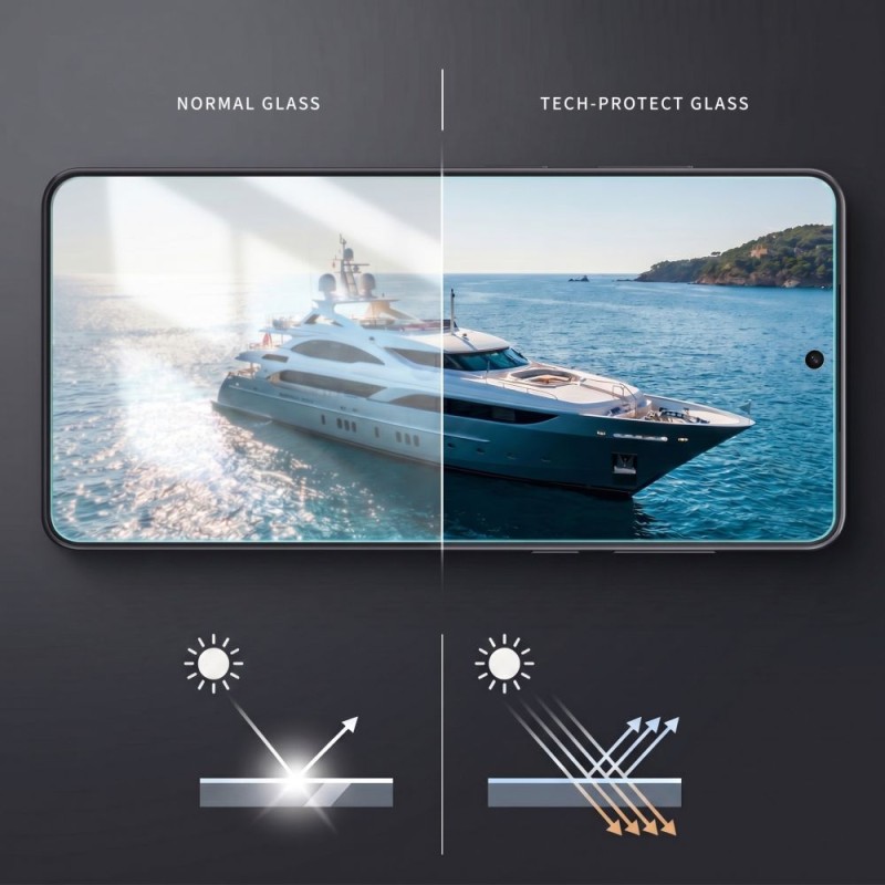 Tech-Protect Quick Set AR+ антирефлексно стъкло 9H за Samsung Galaxy S26+ Plus (черно) - Tech-Protect Quick Set AR+ антирефлексно стъкло 9H за Samsung Galaxy S26+ Plus (черно) - 5906302390854
