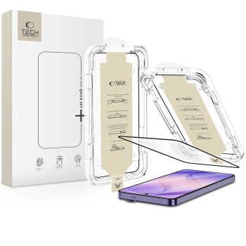 Tech-Protect Quick Set AR+ антирефлексно стъкло 9H за Samsung Galaxy S26 Ultra (Black)