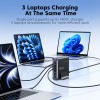TECH-PROTECT DC240W-GaN 6-портов настолен заряден с PD 240W / QC3.0, черен - 5906302390878
