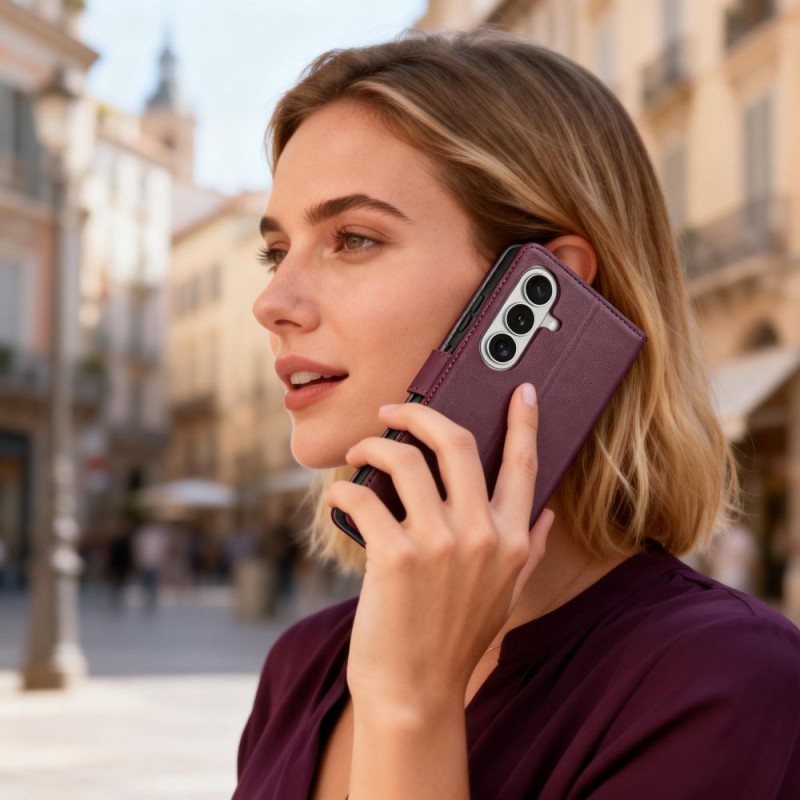 Tech-Protect Wallet за Samsung Galaxy A57 5G (Mulberry) - Tech-Protect Wallet за Samsung Galaxy A57 5G (Mulberry) - 5906302392162