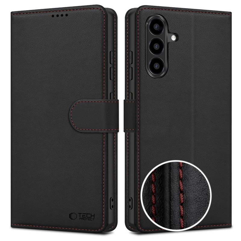 TECH-PROTECT Wallet за Samsung Galaxy A57 5G Black/Red - TECH-PROTECT Wallet за Samsung Galaxy A57 5G Black/Red - 5906302392186