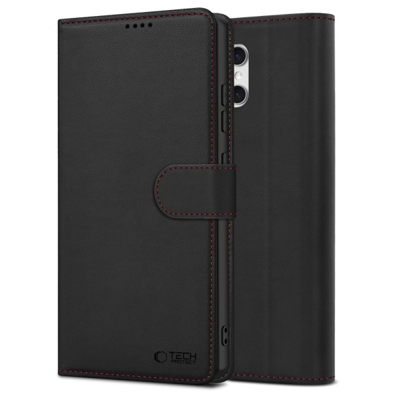 TECH-PROTECT Wallet за Samsung Galaxy A57 5G Black/Red - TECH-PROTECT Wallet за Samsung Galaxy A57 5G Black/Red - 5906302392186
