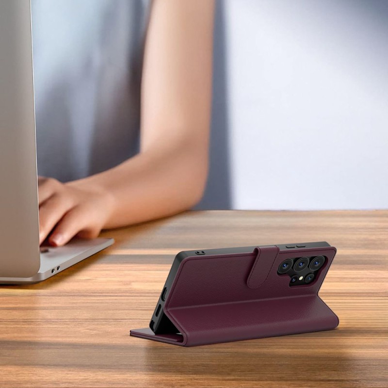 Tech-Protect Wallet калъф за Samsung Galaxy A36 / A56 / A37 5G (Mulberry) - Tech-Protect Wallet калъф за Samsung Galaxy A36 / A56 / A37 5G (Mulberry) - 5906302392377