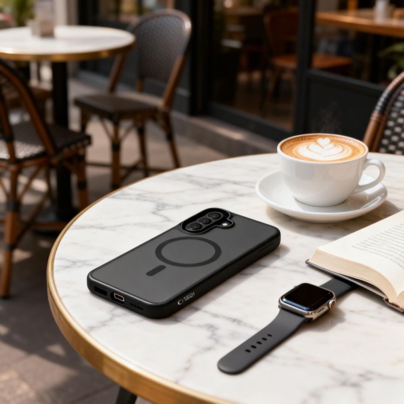TECH-PROTECT MAGMAT MagSafe за Samsung Galaxy A36 / A37 / A56 / A27 5G матово черно - TECH-PROTECT MAGMAT MagSafe за Samsung Galaxy A36 / A37 / A56 / A27 5G матово черно - 5906302392568