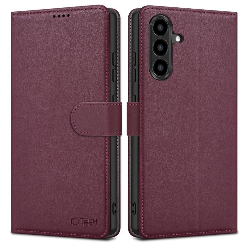 Tech-Protect Wallet Etui за Samsung Galaxy A27 5G Mulberry (бордо) - 5906302392582