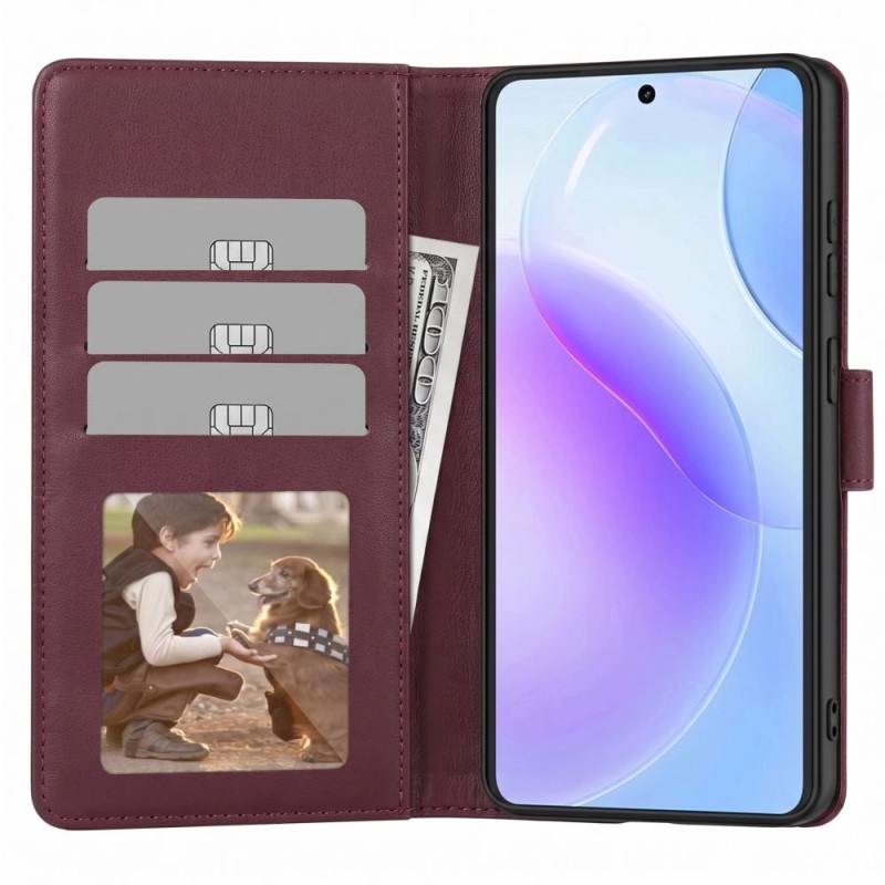 Tech-Protect Wallet Etui за Samsung Galaxy A27 5G Mulberry (бордо) - 5906302392582
