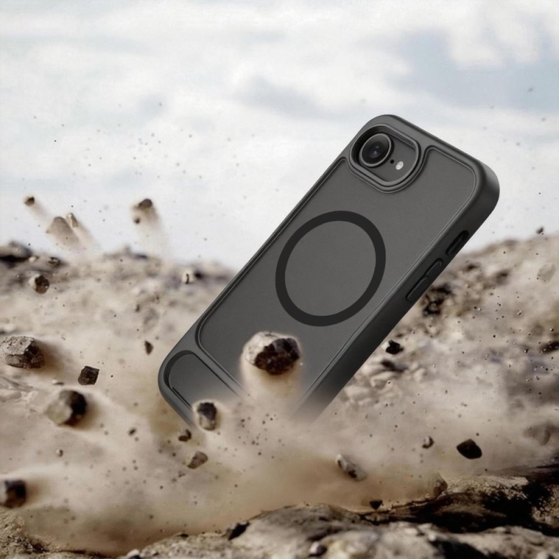 TECH-PROTECT MagRack MagSafe калъф за iPhone 16e / 17e (Mattte Black) - TECH-PROTECT MagRack MagSafe калъф за iPhone 16e / 17e (Mattte Black) - 5906302392674