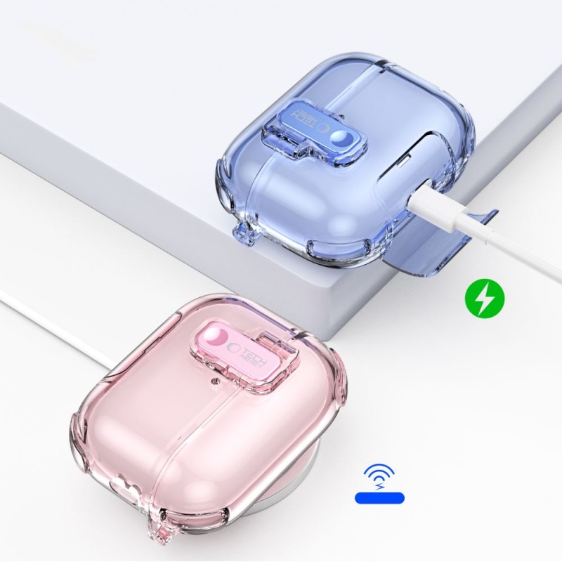 TECH-PROTECT BOUNCE PRO калъф за Apple AirPods Pro 3 прозрачен - TECH-PROTECT BOUNCE PRO калъф за Apple AirPods Pro 3 прозрачен - 5906302392681