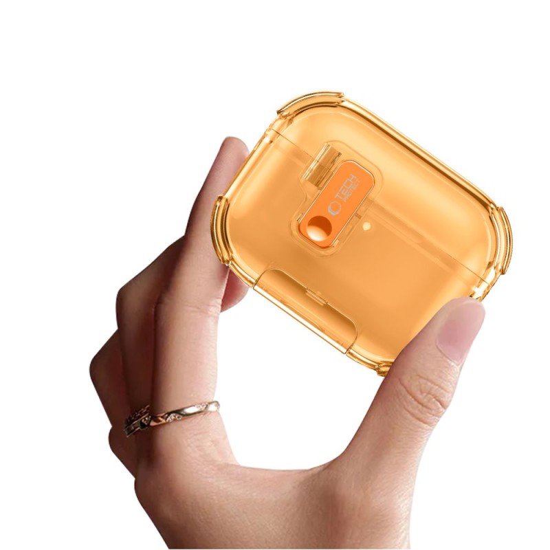 TECH-PROTECT BOUNCE PRO калъф за Apple AirPods Pro 3 прозрачен - TECH-PROTECT BOUNCE PRO калъф за Apple AirPods Pro 3 прозрачен - 5906302392681