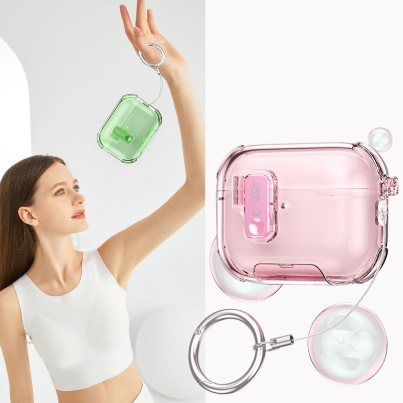 TECH-PROTECT BOUNCE PRO калъф за Apple AirPods Pro 3 прозрачен - TECH-PROTECT BOUNCE PRO калъф за Apple AirPods Pro 3 прозрачен - 5906302392681