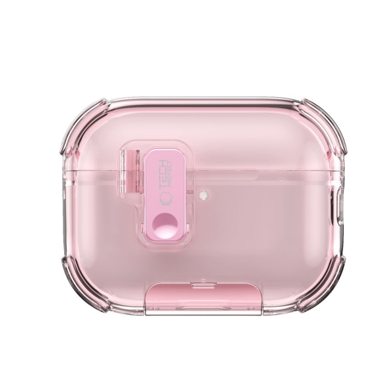 TECH-PROTECT BOUNCE PRO силиконов калъф за Apple AirPods Pro 3 – розов - TECH-PROTECT BOUNCE PRO силиконов калъф за Apple AirPods Pro 3 – розов - 5906302392711
