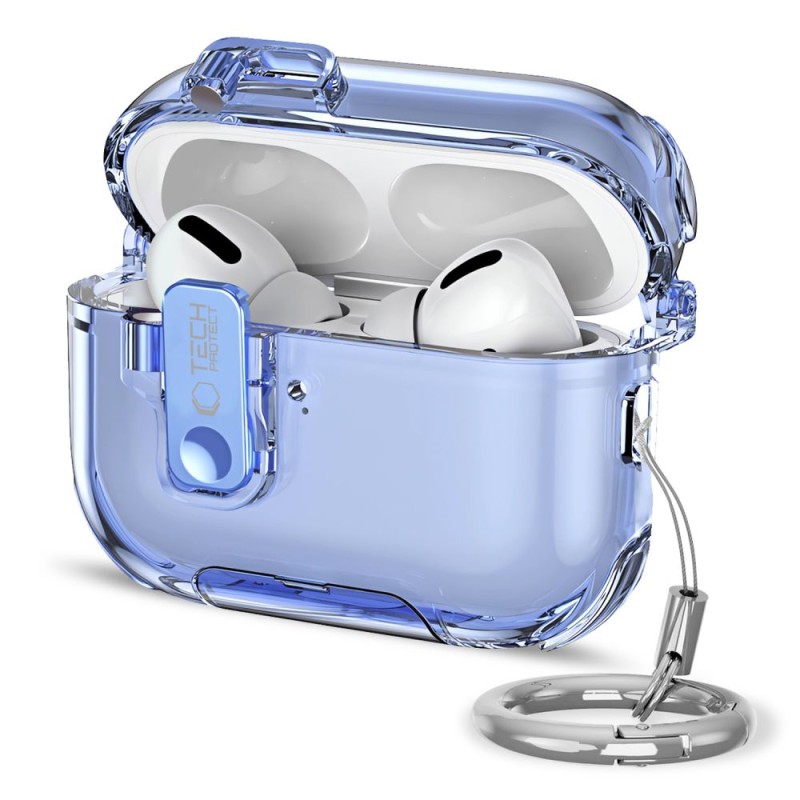 Tech-Protect Bounce Pro силиконов калъф за Apple AirPods Pro 3 Mist Blue - Tech-Protect Bounce Pro силиконов калъф за Apple AirPods Pro 3 Mist Blue - 5906302392728