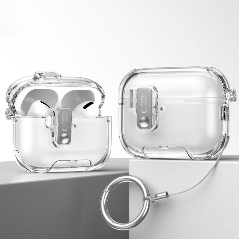 Tech-Protect Bounce Pro силиконов калъф за Apple AirPods Pro 3 Mist Blue - Tech-Protect Bounce Pro силиконов калъф за Apple AirPods Pro 3 Mist Blue - 5906302392728