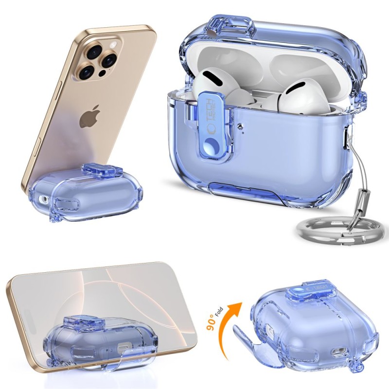 TECH-PROTECT BOUNCE PRO кейс за Apple AirPods Pro 3 Cosmic Orange - TECH-PROTECT BOUNCE PRO кейс за Apple AirPods Pro 3 Cosmic Orange - 5906302392735