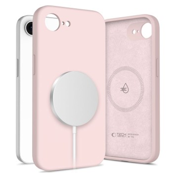 TECH-PROTECT Silicone MagSafe за iPhone 16E / 17E Pink Pearl (5906302392773)