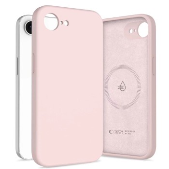 TECH-PROTECT Silicone MagSafe за iPhone 16E / 17E Pink Pearl (5906302392773)