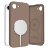 TECH-PROTECT Силиконов MagSafe кейс за iPhone 16E / 17E, шоколадово кафяв - 5906302392780