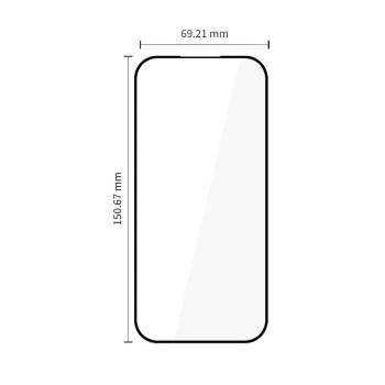 Tech-Protect Glass Fit+ – закалено стъкло за Google Pixel 9A / 10A, 2 броя, черна рамка