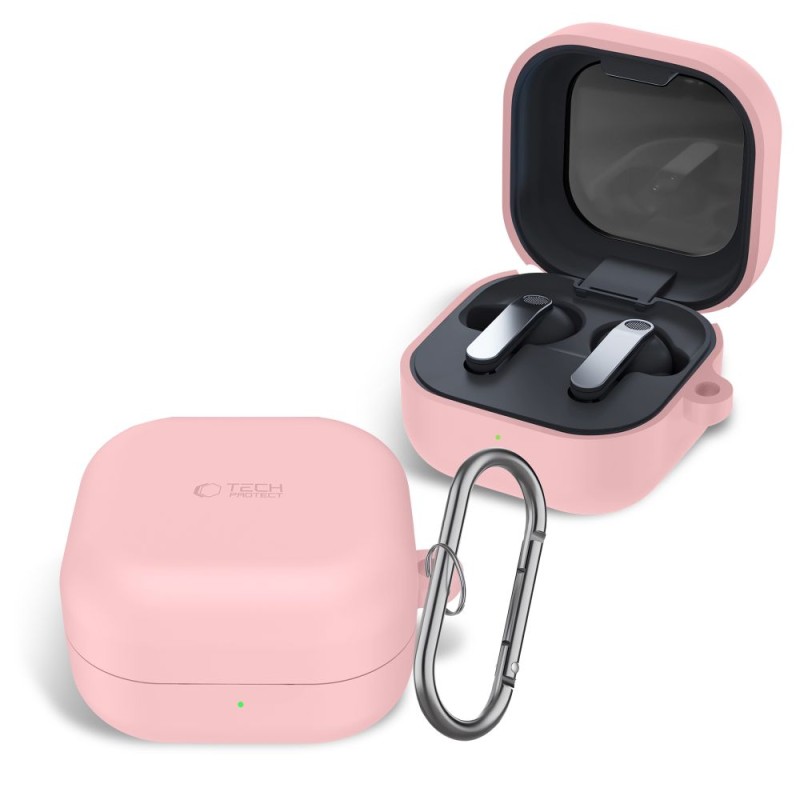 TECH-PROTECT Силиконова кукичка/протектор за Samsung Galaxy Buds 4 / 4 Pro, dusty pink - TECH-PROTECT Силиконова кукичка/протектор за Samsung Galaxy Buds 4 / 4 Pro, dusty pink - 5906302392896