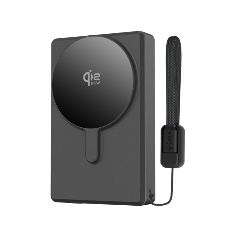 Tech-Protect PB40 LifeMag MFiMagSafe Power Bank 10000 mAh 25W Qi2.2 Black (PB40 U100) - Tech-Protect PB40 LifeMag MFiMagSafe Power Bank 10000 mAh 25W Qi2.2 Black (PB40 U100) - 5906302392926