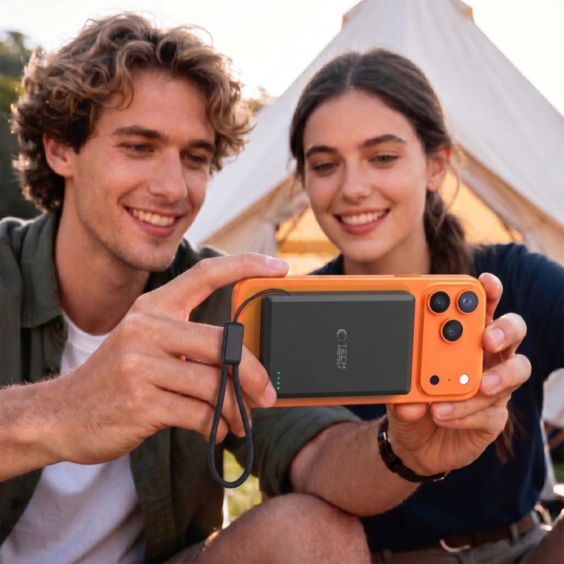 Tech-Protect PB40 LifeMag MFiMagSafe Power Bank 10000 mAh 25W Qi2.2 Black (PB40 U100) - Tech-Protect PB40 LifeMag MFiMagSafe Power Bank 10000 mAh 25W Qi2.2 Black (PB40 U100) - 5906302392926