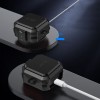TECH-PROTECT CARBONOX MagSafe калъф за Samsung Galaxy Buds 4 / 4 Pro Black (с карабинер) - TECH-PROTECT CARBONOX MagSafe калъф за Samsung Galaxy Buds 4 / 4 Pro Black (с карабинер) - 5906302392933