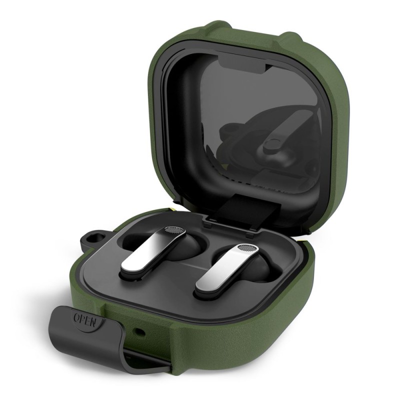 Tech-Protect Slim Hook за калъф за Samsung Galaxy Buds 4 / 4 Pro (Olive Green) - 5906302392957
