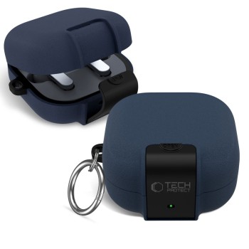 TECH-PROTECT SLIM HOOK Калъф за Samsung Galaxy Buds 4 / 4 Pro Fluffy Blue