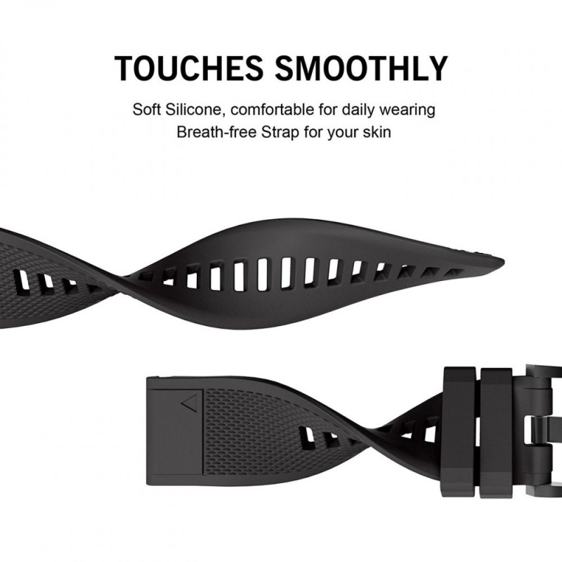 TECH-PROTECT SMOOTH GARMIN FENIX 5 / 6 / 6 PRO / 7 BLACK - 5906735412635