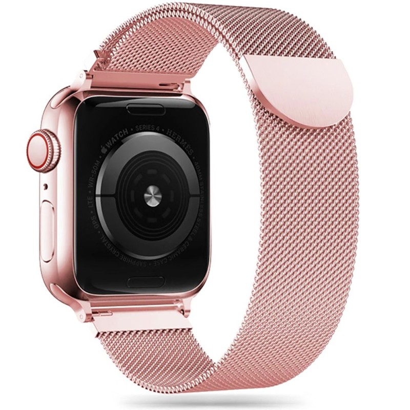 TECH-PROTECT MILANESEBAND ЗА APPLE WATCH 8 / 9 / 10 / 11 / SE (40 / 41 / 42 MM) ROSE GOLD - TECH-PROTECT MILANESEBAND ЗА APPLE WATCH 8 / 9 / 10 / 11 / SE (40 / 41 / 42 MM) ROSE GOLD - 5906735412895