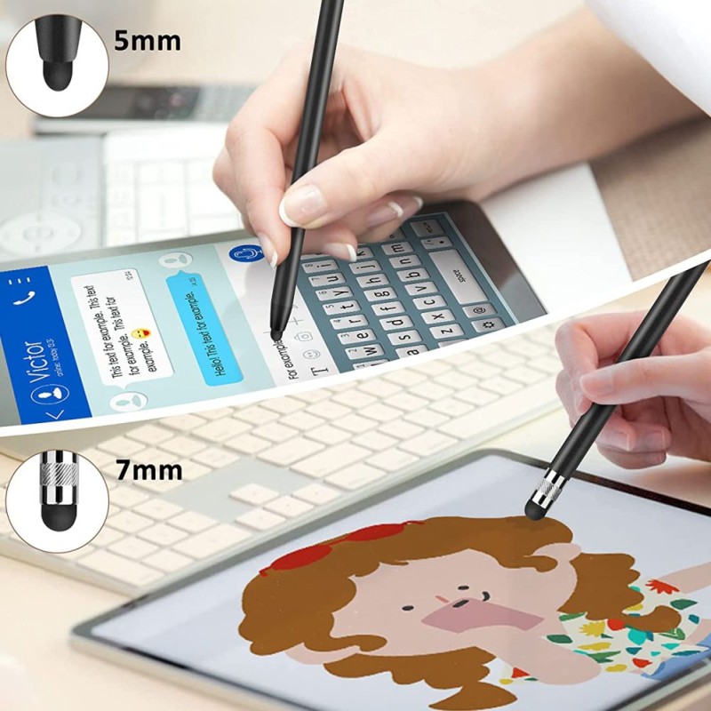 TECH-PROTECT TOUCH STYLUS PEN BLACK - 5906735413663