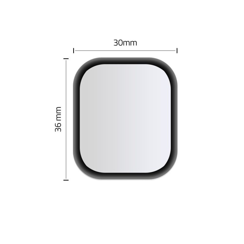 ХИБРИДНО СТЪКЛО HOFI HYBRID GLASS за Apple Watch 4 / 5 / 6 / SE 1 / 2 / 3 (40 мм) BLACK - 5906735416268